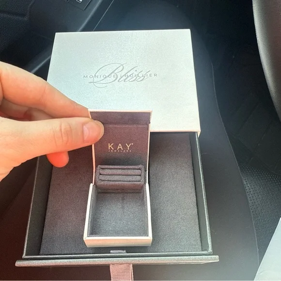 Monique Lhuillier Diamond Engagement Ring - Picture 2 of 5